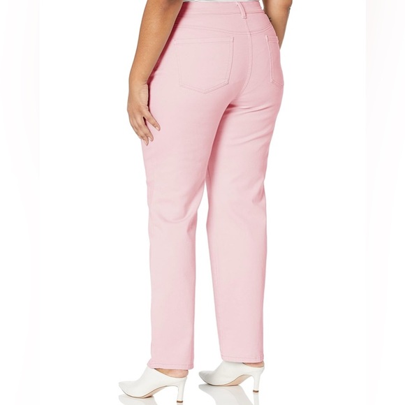 Gloria Vanderbilt Women's Amanda Classic High Rise Tapered Jeans Pink 12 NWT - Picture 4 of 13